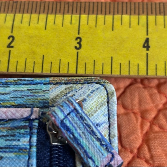 SAFE KEEPER RFID Bi-fold card wallet change purse RFID Protection Patchwork NWOT - Picture 7 of 9